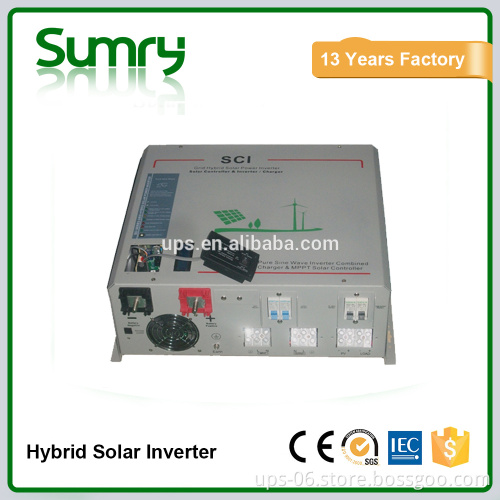 Low frequency hybrid solar inverter 3000w 24v 220v, off grid mppt solar inverter 3kw